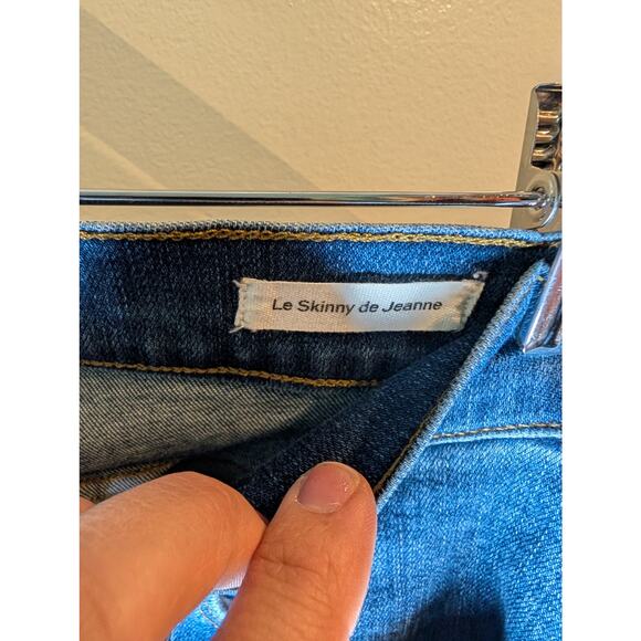 Frame Denim London Los Angeles Skinny Jeans Slit Ankle Medium Wash Size 26 - Picture 3 of 8